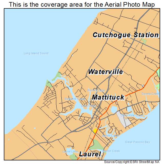 Mattituck, NY location map 