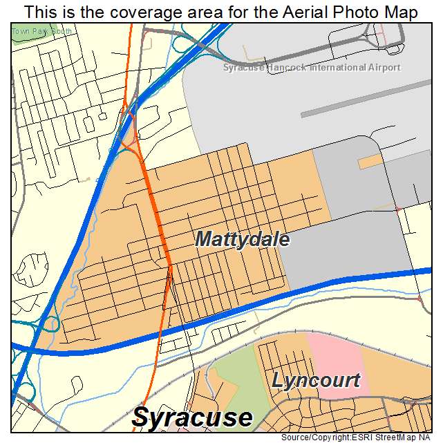 Mattydale, NY location map 