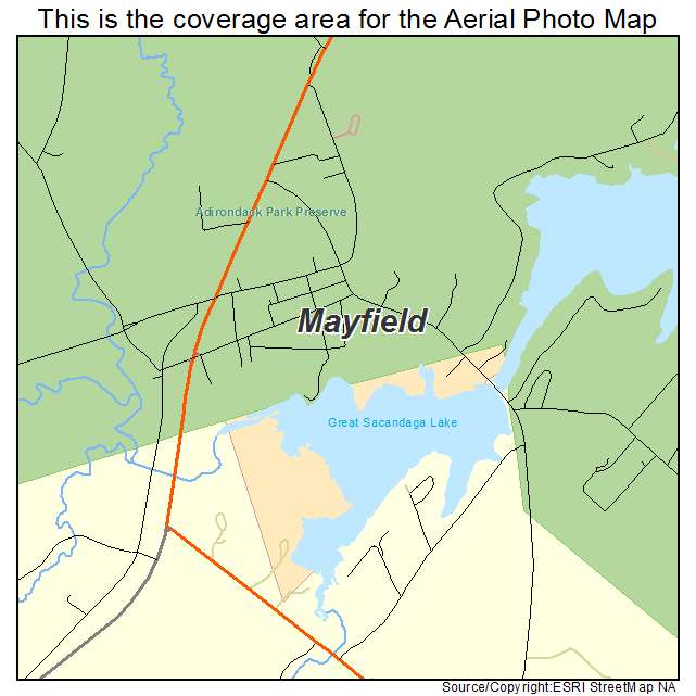 Mayfield, NY location map 