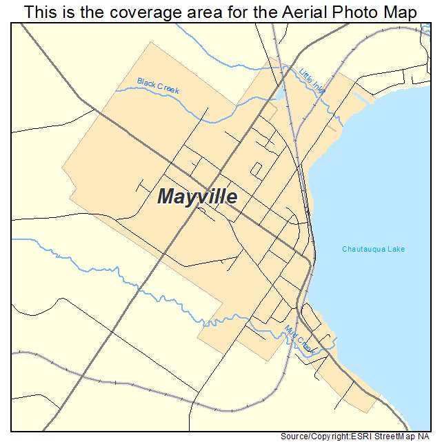 Mayville, NY location map 