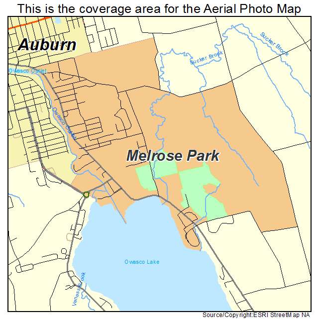 Melrose Park, NY location map 