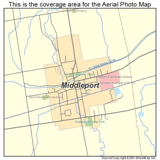 Middleport, NY location map 