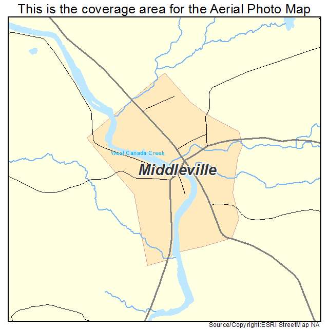 Middleville, NY location map 