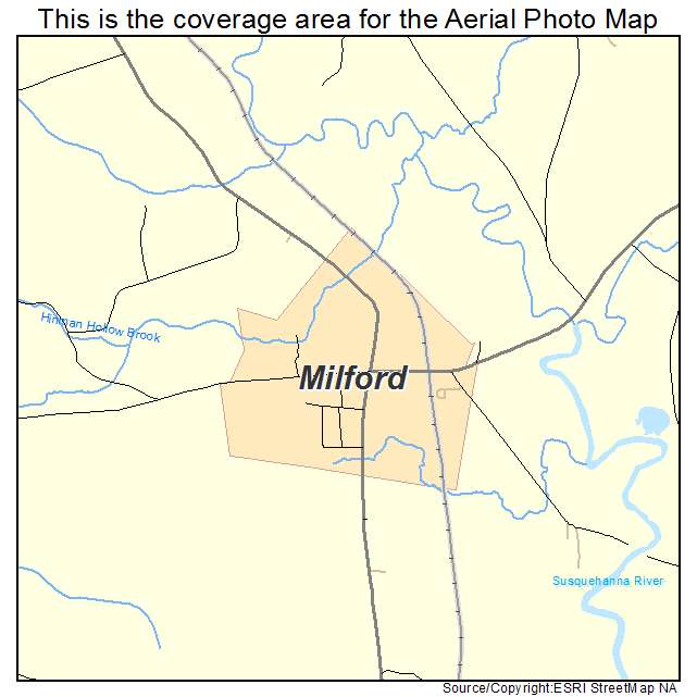 Milford, NY location map 