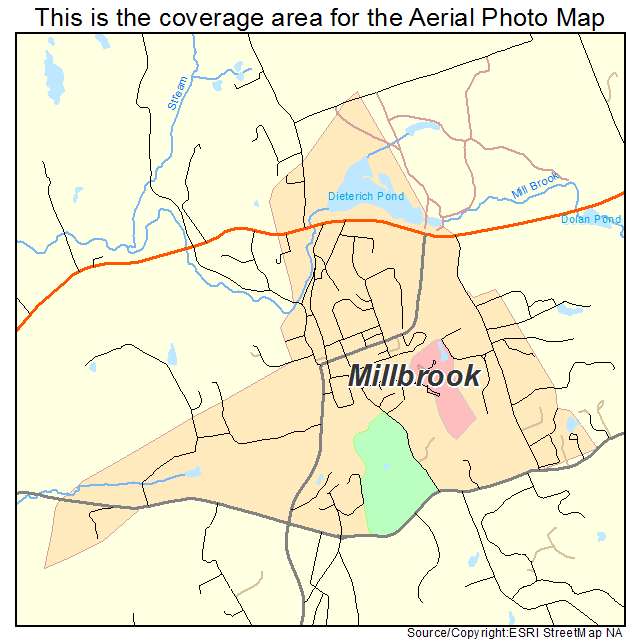 Millbrook, NY location map 