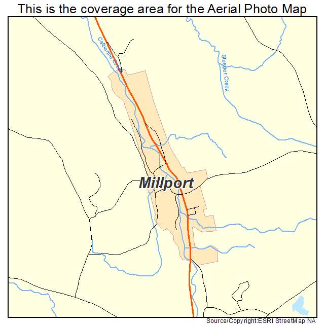 Millport, NY location map 