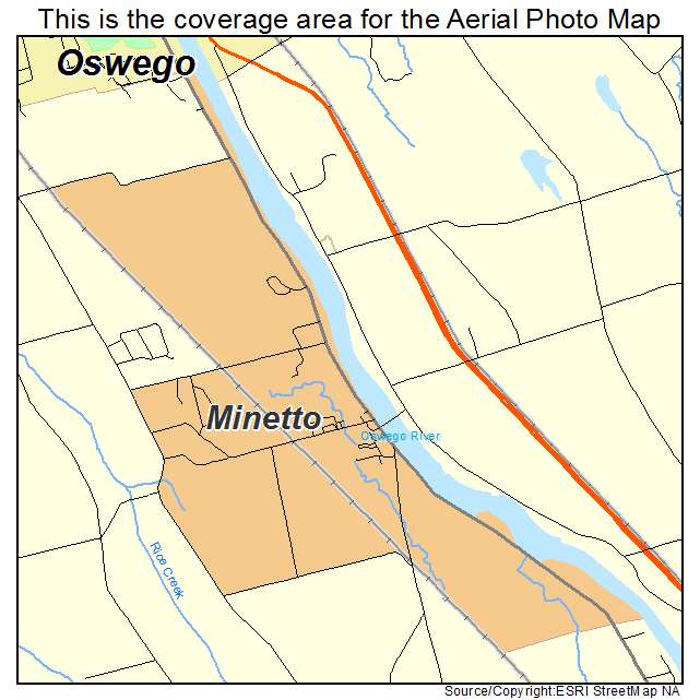 Minetto, NY location map 