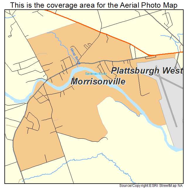 Morrisonville, NY location map 