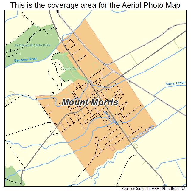 Mount Morris, NY location map 