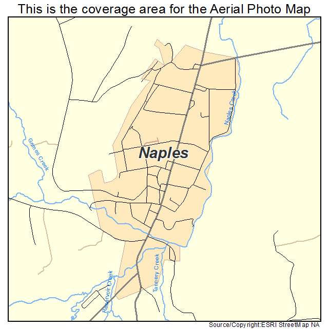Naples, NY location map 