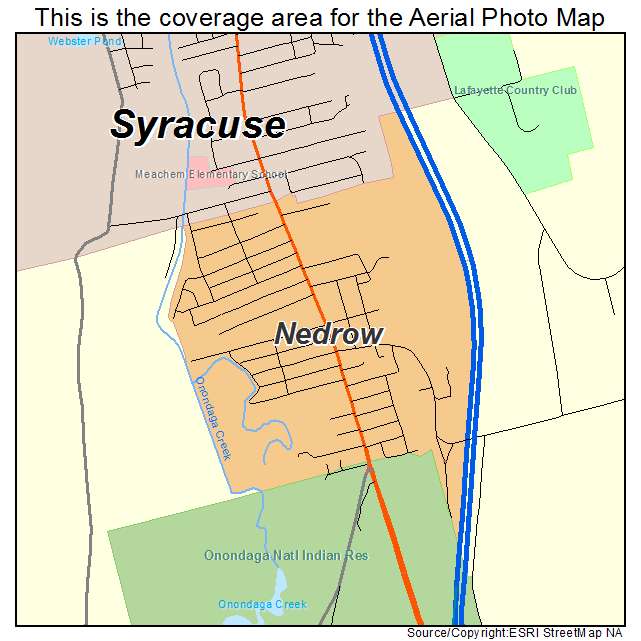 Nedrow, NY location map 