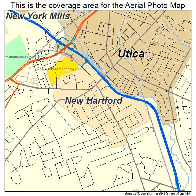 New Hartford, NY location map 