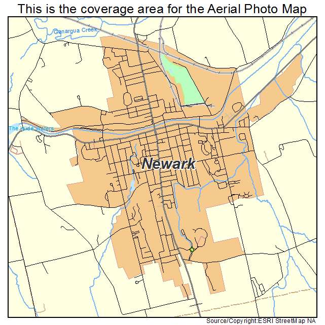 Newark, NY location map 