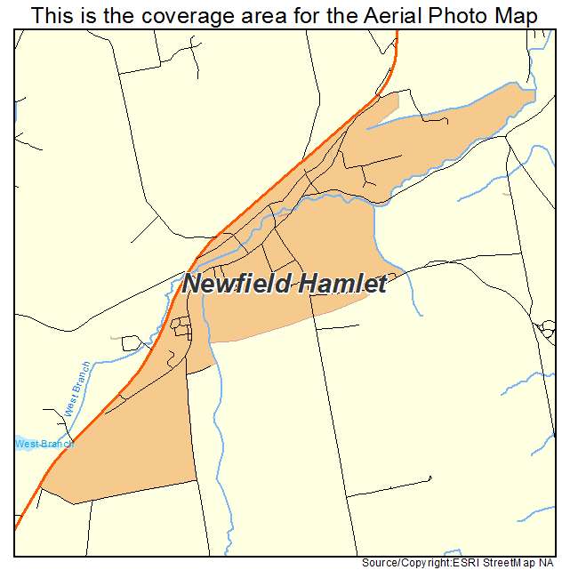 Newfield Hamlet, NY location map 