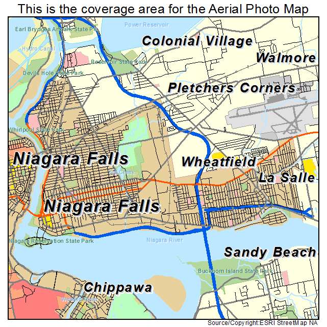 Niagara Falls, NY location map 