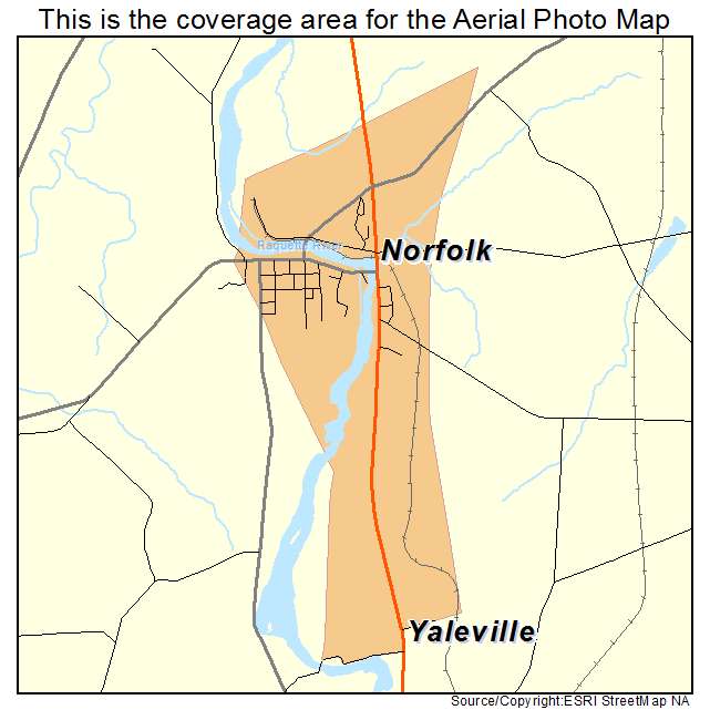 Norfolk, NY location map 