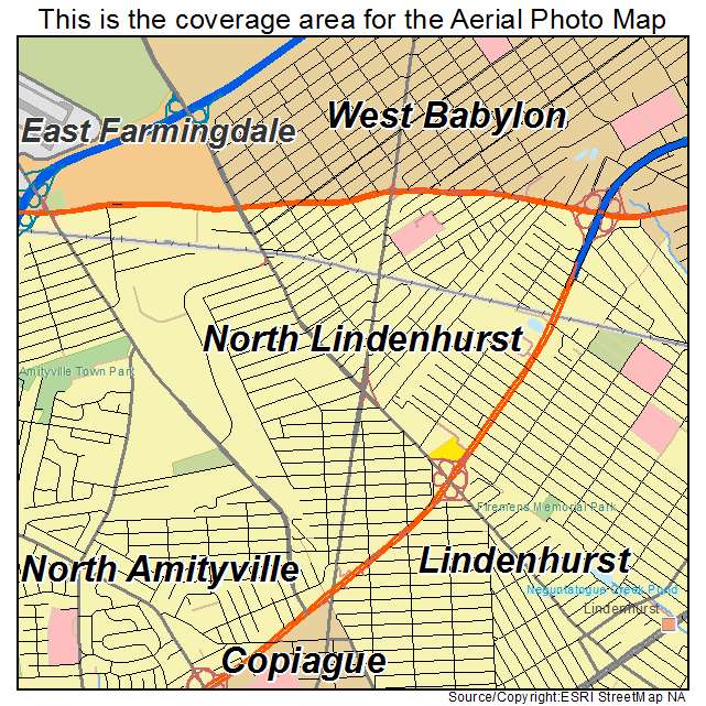 North Lindenhurst, NY location map 