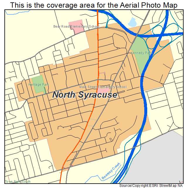 North Syracuse, NY location map 