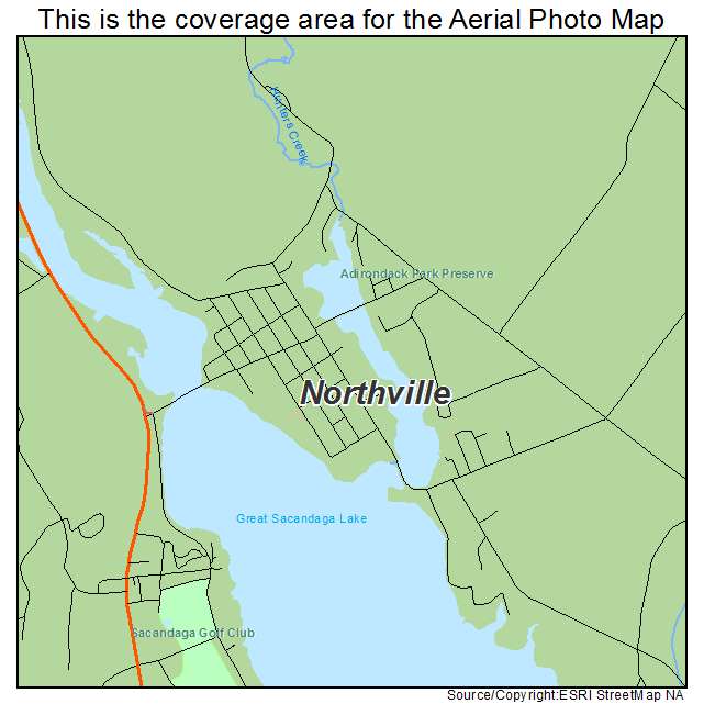 Northville, NY location map 