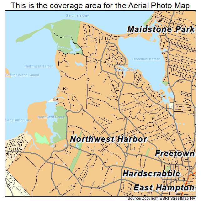 Northwest Harbor, NY location map 