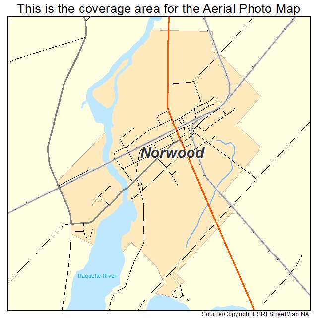 Norwood, NY location map 