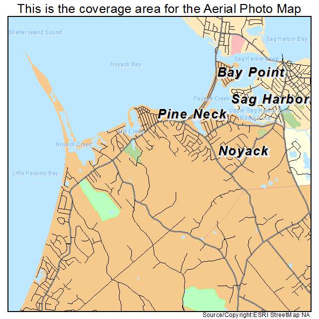 Noyack, NY location map 