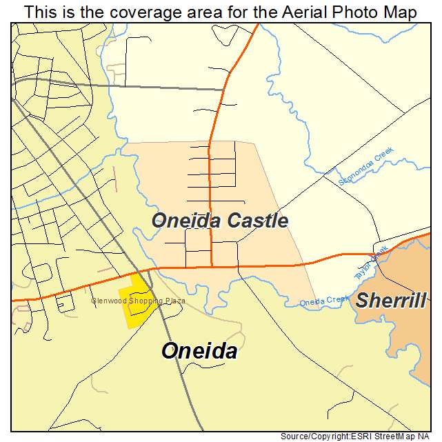 Oneida Castle, NY location map 