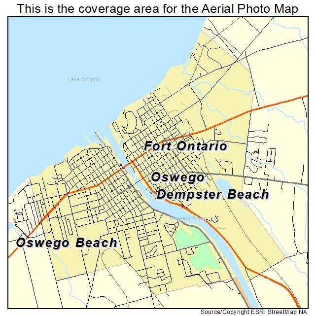 Oswego, NY location map 