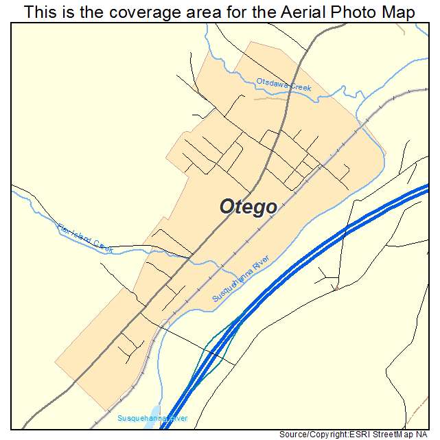 Otego, NY location map 