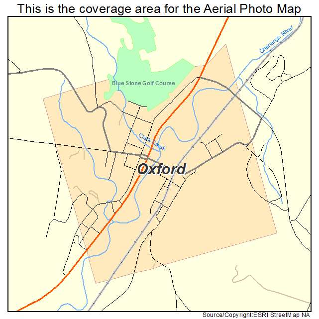 Oxford, NY location map 