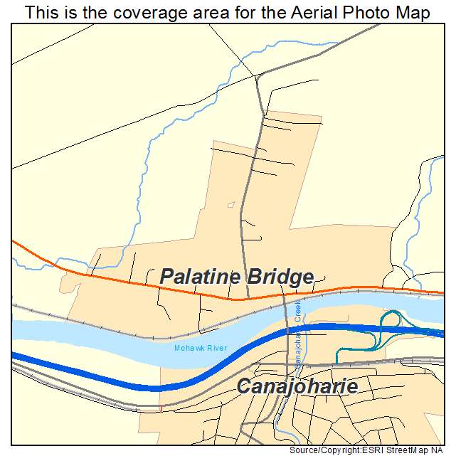 Palatine Bridge, NY location map 