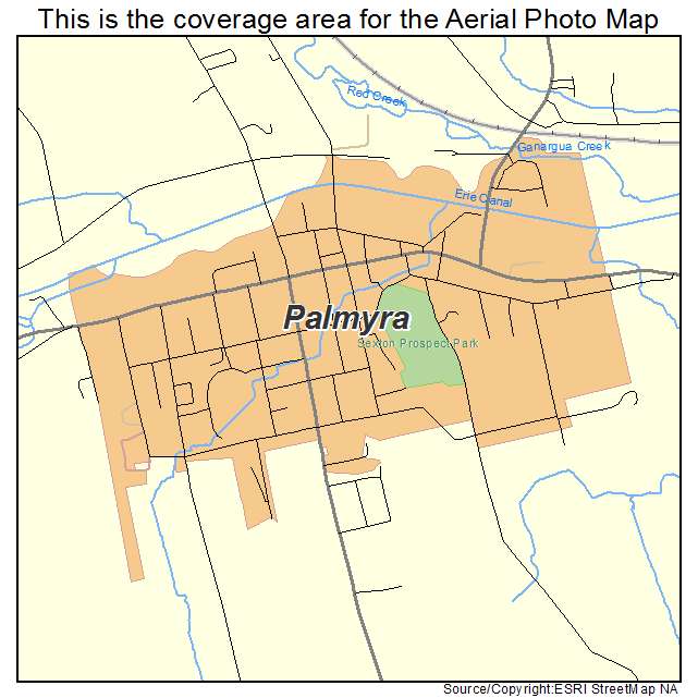 Aerial Photography Map Of Palmyra Ny New York