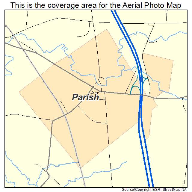 Parish, NY location map 