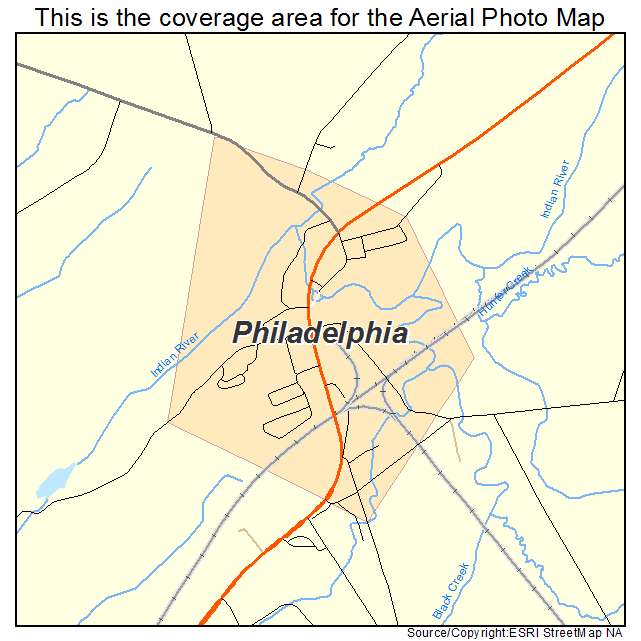Philadelphia, NY location map 