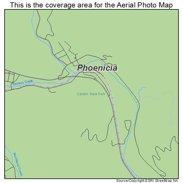 Phoenicia, NY location map 
