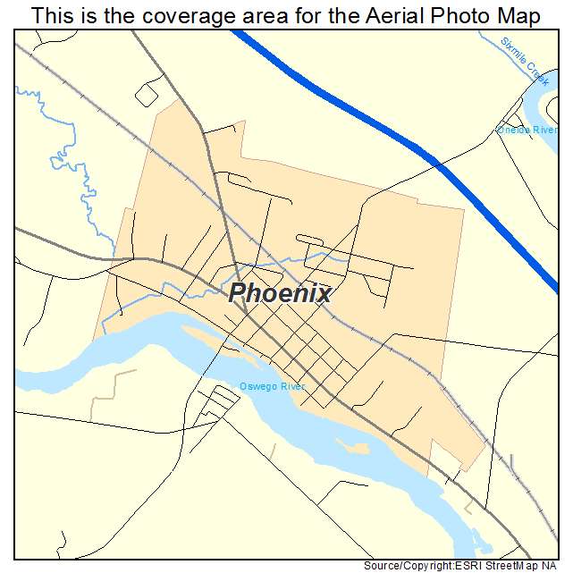 Phoenix, NY location map 