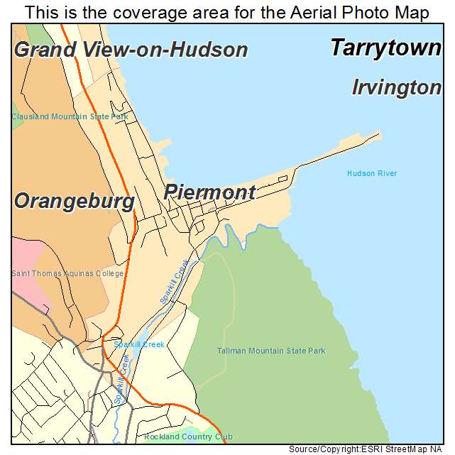 Piermont, NY location map 