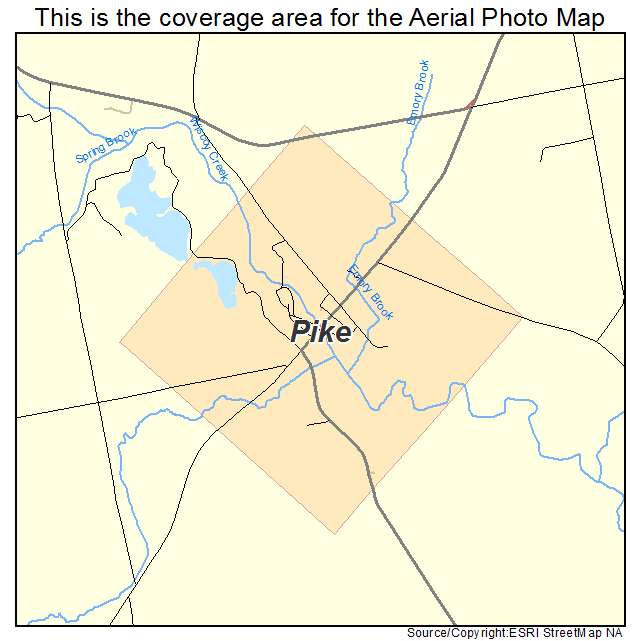 Pike, NY location map 