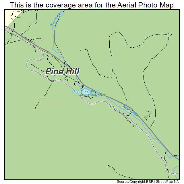 Pine Hill, NY location map 