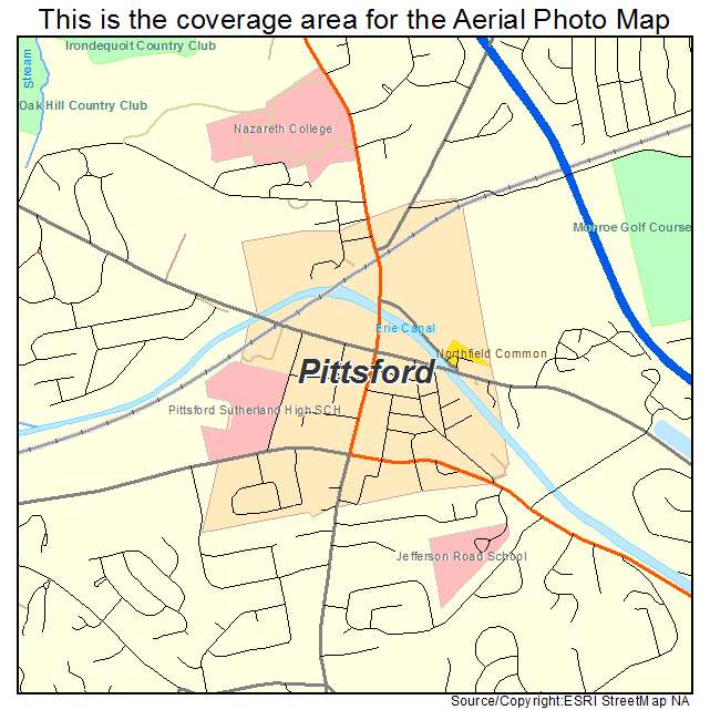 Pittsford, NY location map 