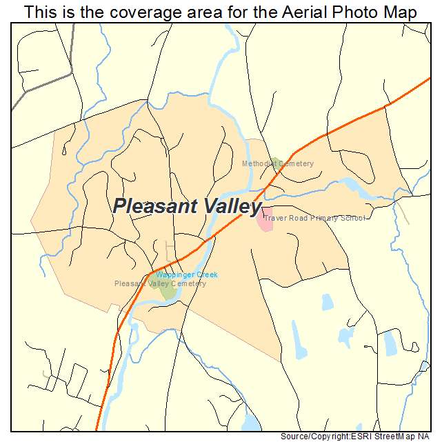 Pleasant Valley, NY location map 