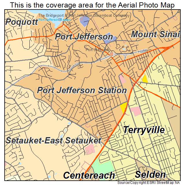 Port Jefferson Station, NY location map 