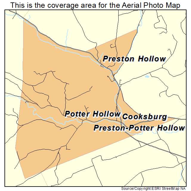 Preston Potter Hollow, NY location map 
