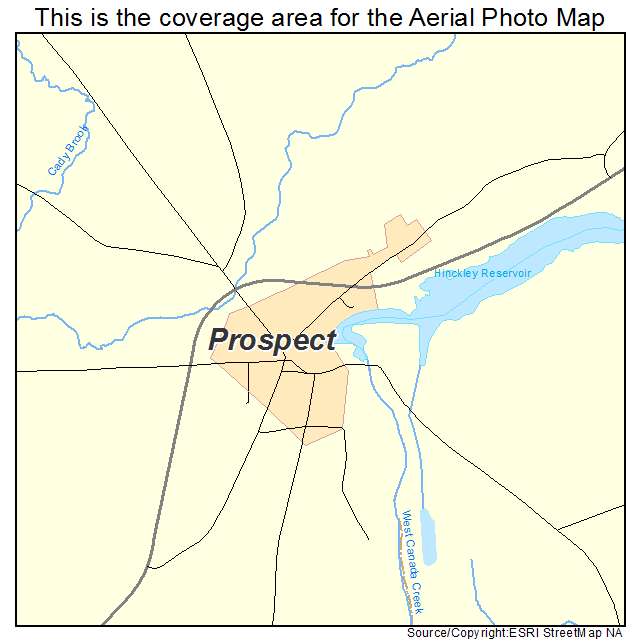 Prospect, NY location map 
