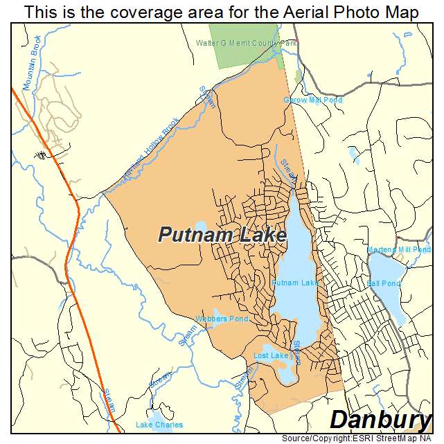 Putnam Lake, NY location map 