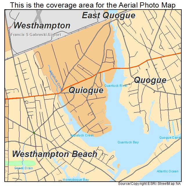 Quioque, NY location map 