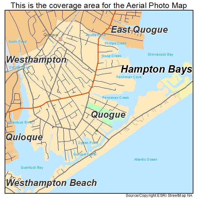 Quogue, NY location map 