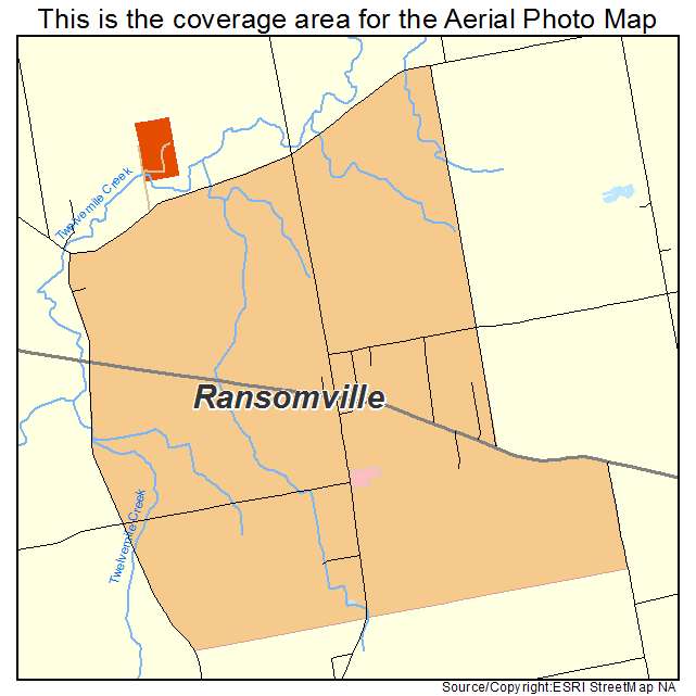 Ransomville, NY location map 