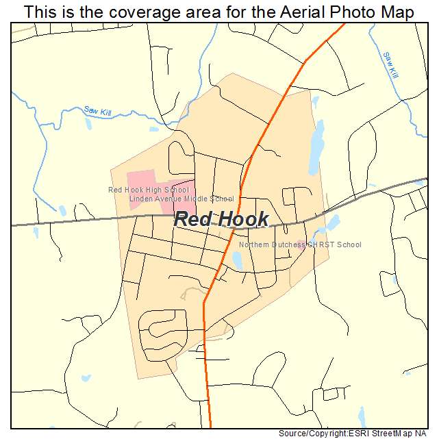 Red Hook, NY location map 