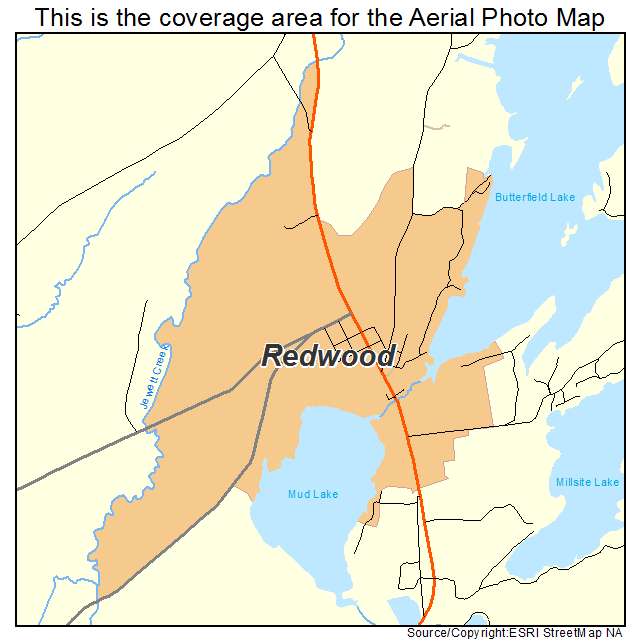 Redwood, NY location map 